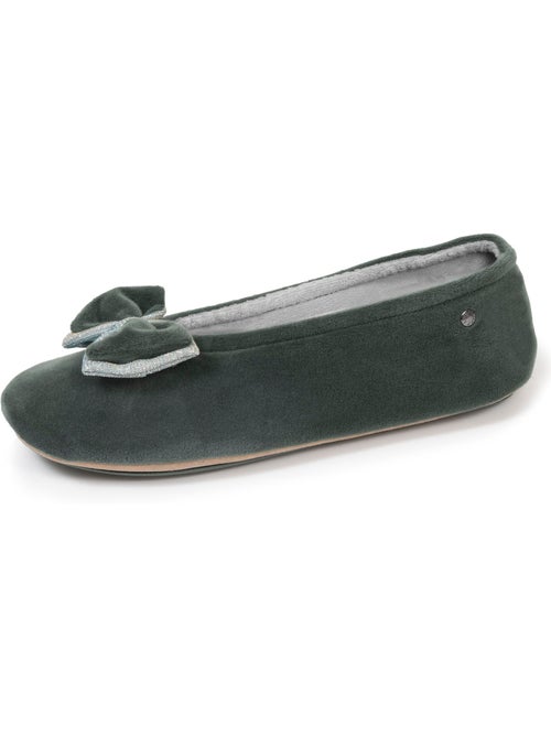 Chaussons ballerines semelle intérieure moelleuse et femme isotoner - Kiabi