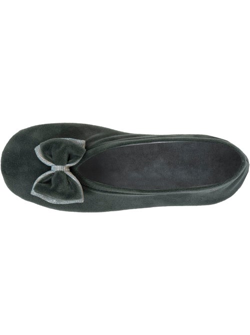 Chaussons ballerines semelle intérieure moelleuse et femme isotoner - Kiabi