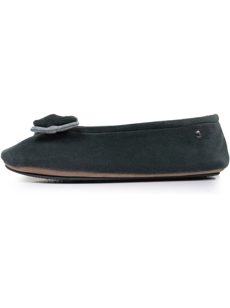 Chaussons ballerines semelle intérieure moelleuse et femme isotoner Vert clair - Kiabi
