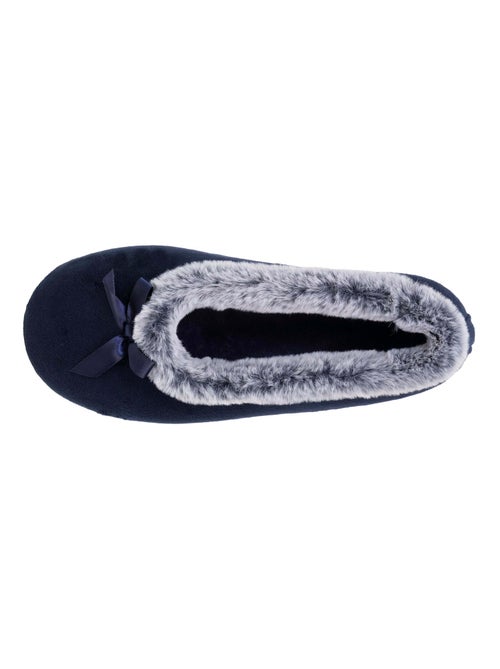 Chaussons ballerines semelle ultra-souple, confortables, femme Isotoner - Kiabi
