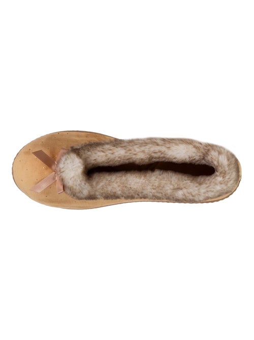 Chaussons ballerines semelle ultra-souple, confortables, femme Isotoner - Kiabi