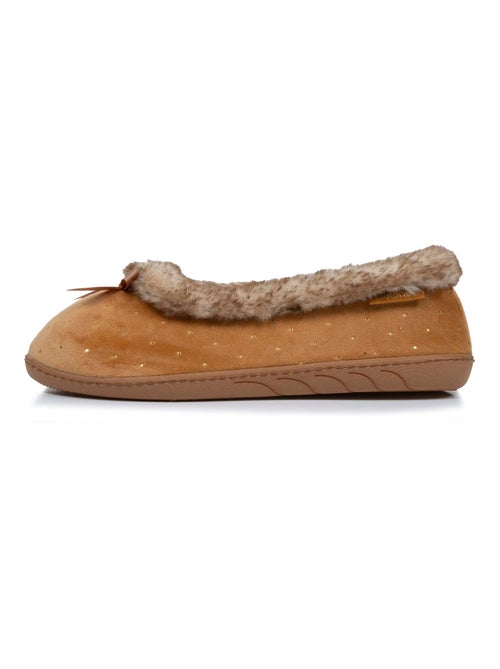 Chaussons ballerines semelle ultra-souple, confortables, femme Isotoner - Kiabi