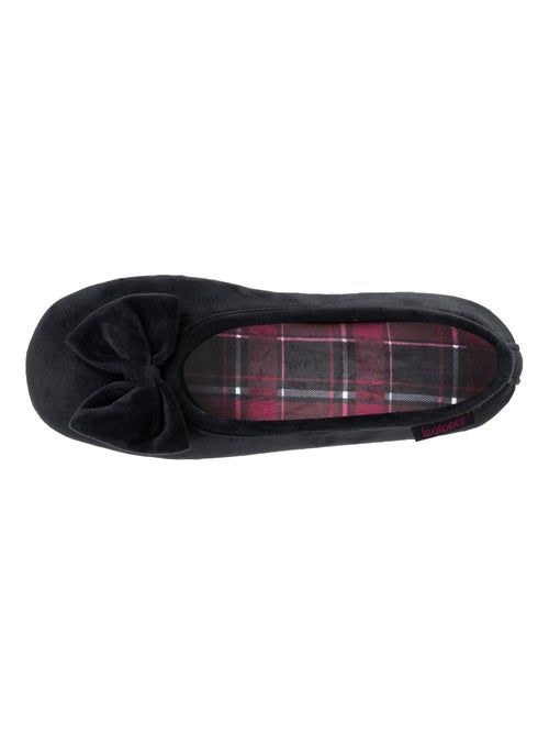 Chaussons ballerines semelle ultra-souple, confortables, femme Isotoner - Kiabi