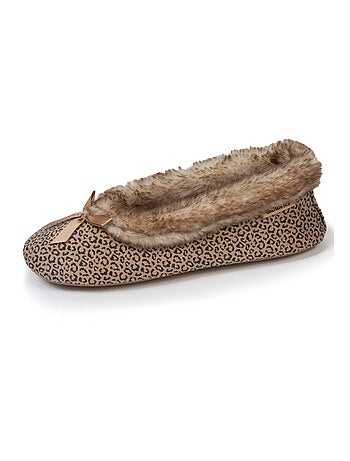 Chaussons ballerines semelle ultra-souple, confortables, femme Isotoner