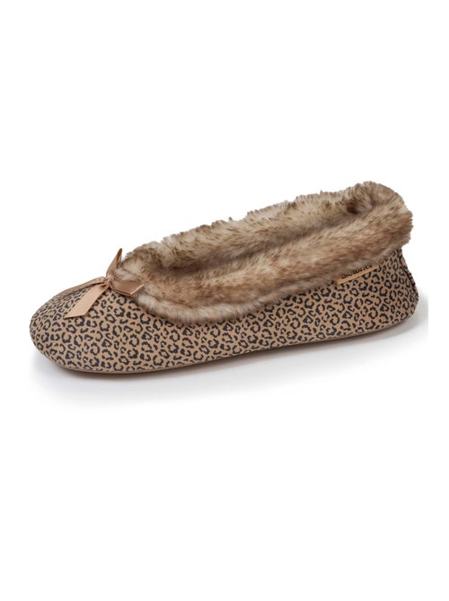 Chaussons ballerines semelle ultra-souple, confortables, femme Isotoner - Kiabi