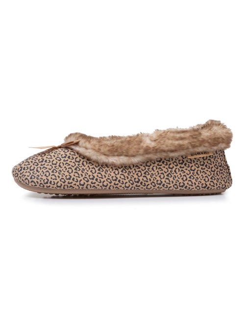 Chaussons ballerines semelle ultra-souple, confortables, femme Isotoner - Kiabi