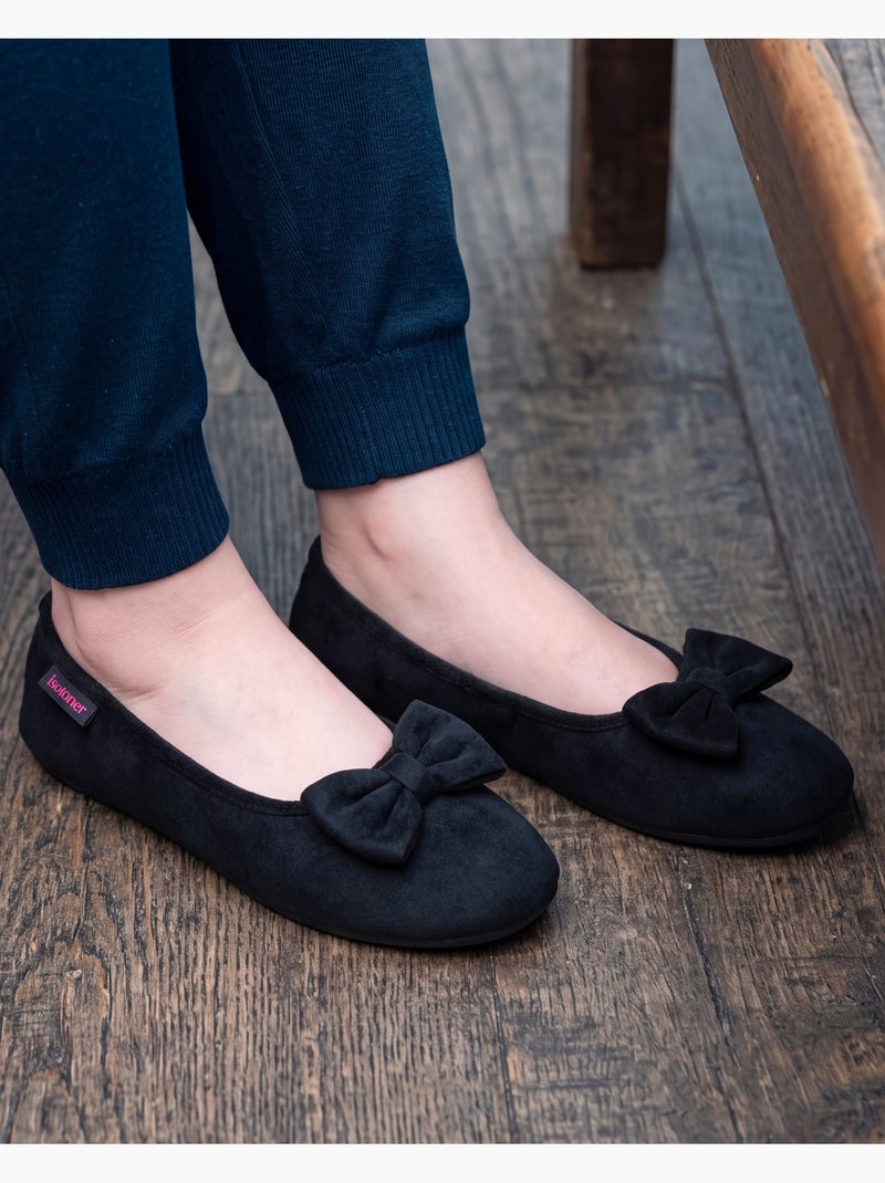 Chaussons ballerines semelle ultra-souple, confortables, femme Noir - Kiabi