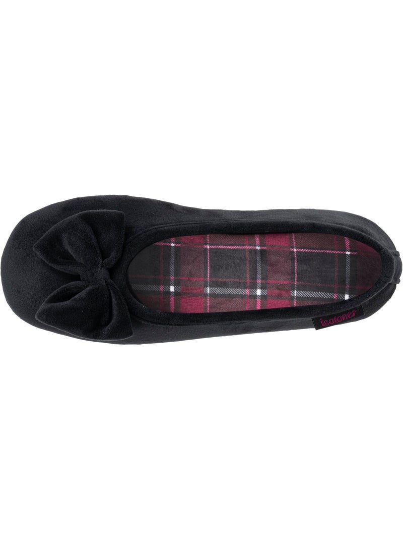 Chaussons ballerines semelle ultra-souple, confortables, femme Noir - Kiabi