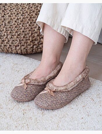 Chaussons ballerines semelle ultra-souple, confortables, femme