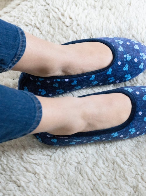 Chaussons ballerines semelle ultra-souple, confortables, semelle à mémoire de forme femme Isotoner - Kiabi