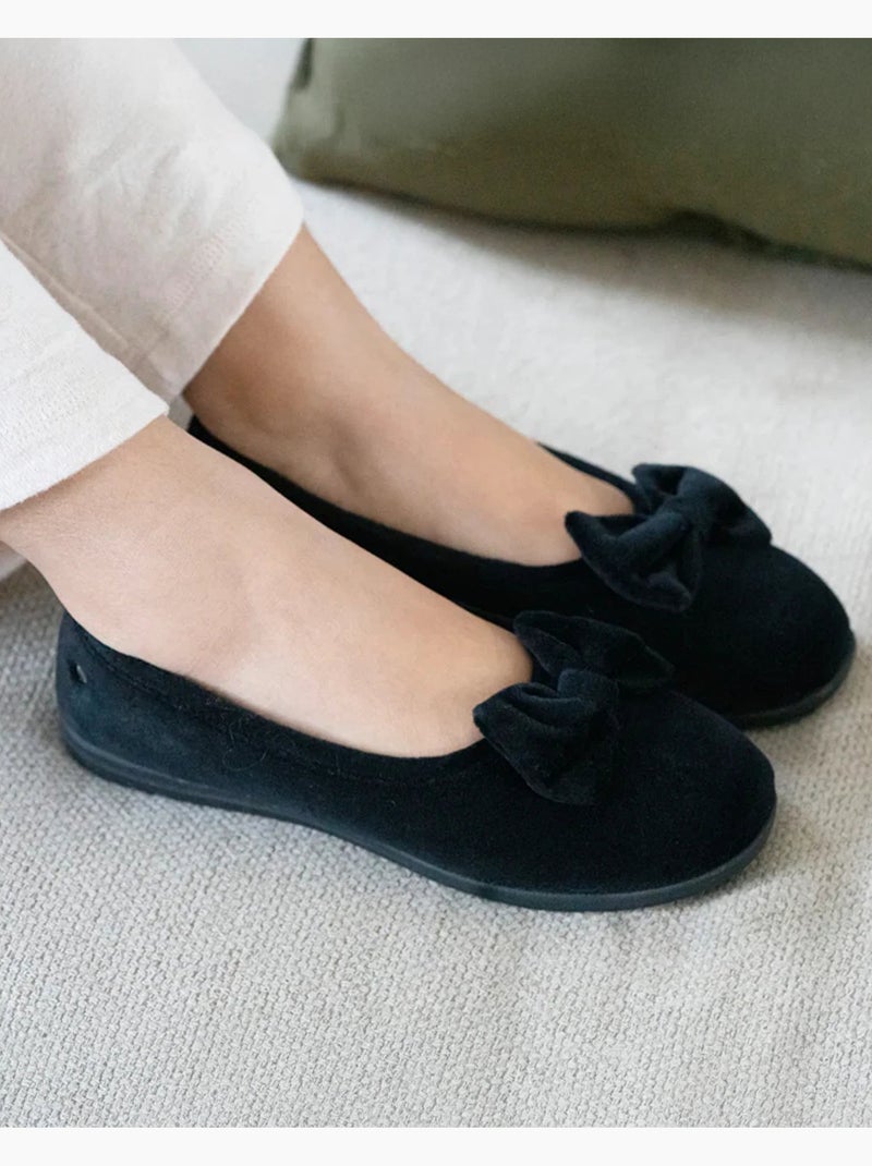 Chaussons ballerines souples, ultra confortables et légers, femme isotoner Noir - Kiabi