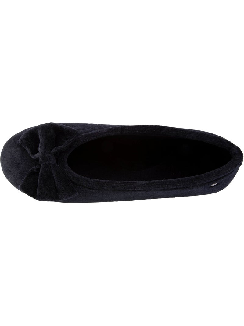 Chaussons ballerines souples, ultra confortables et légers, femme isotoner Noir - Kiabi