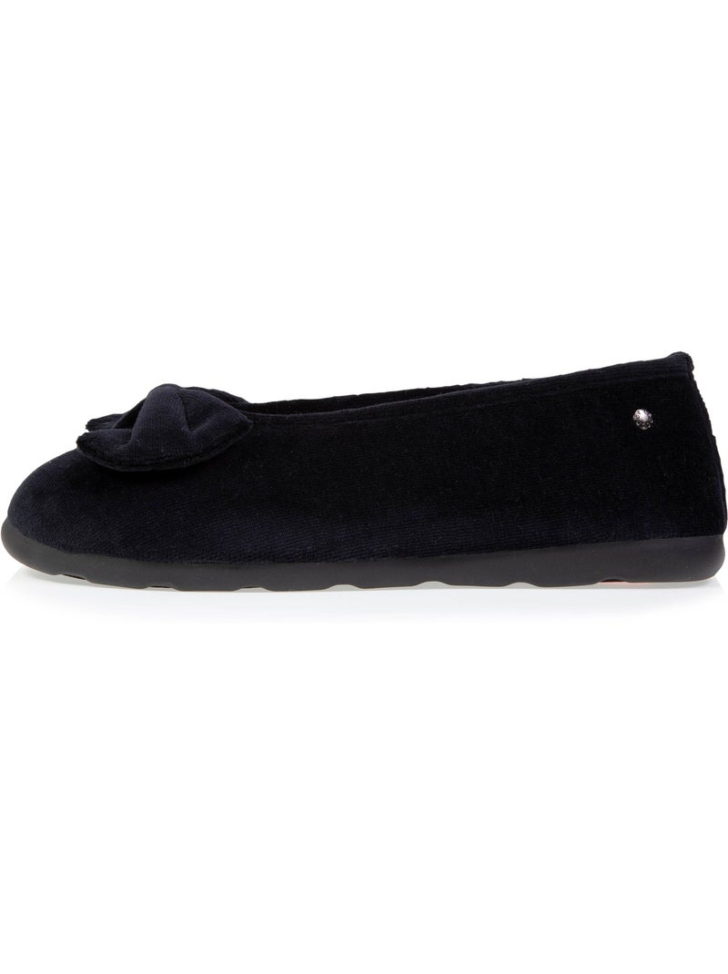 Chaussons ballerines souples, ultra confortables et légers, femme isotoner Noir - Kiabi