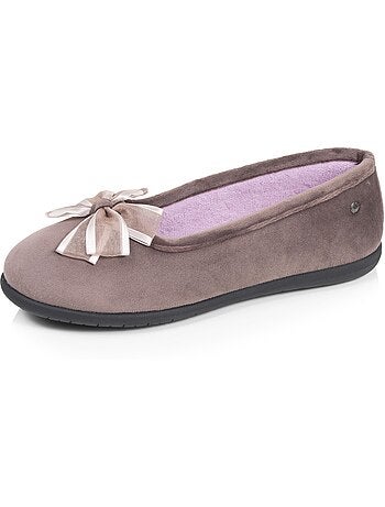 Chaussons ballerines souples, ultra confortables et légers, femme isotoner