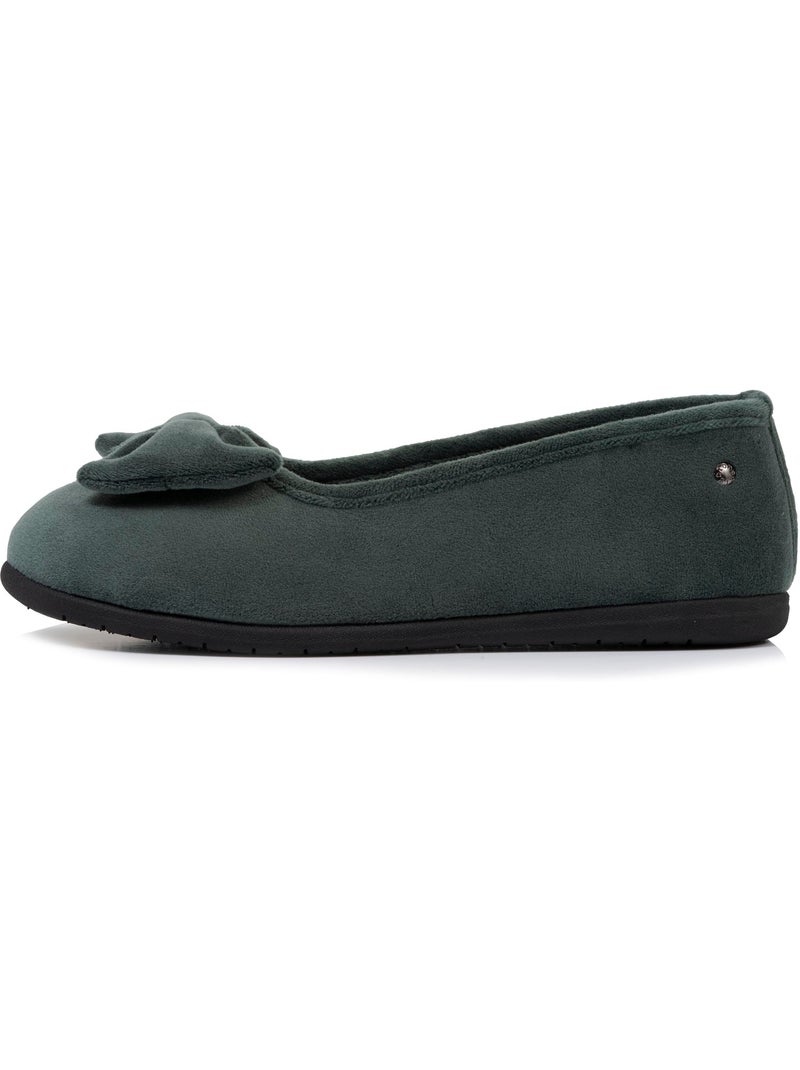 Chaussons ballerines souples, ultra confortables et légers, femme isotoner Vert clair - Kiabi
