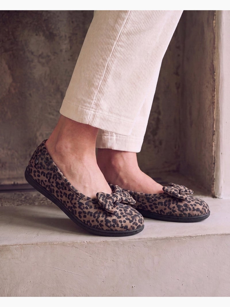 Chaussons ballerines souples, ultra confortables et légers, femme Noir Marron - Kiabi