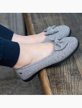 Chaussons ballerines souples, ultra confortables et légers, technologie everywear, femme Isotoner