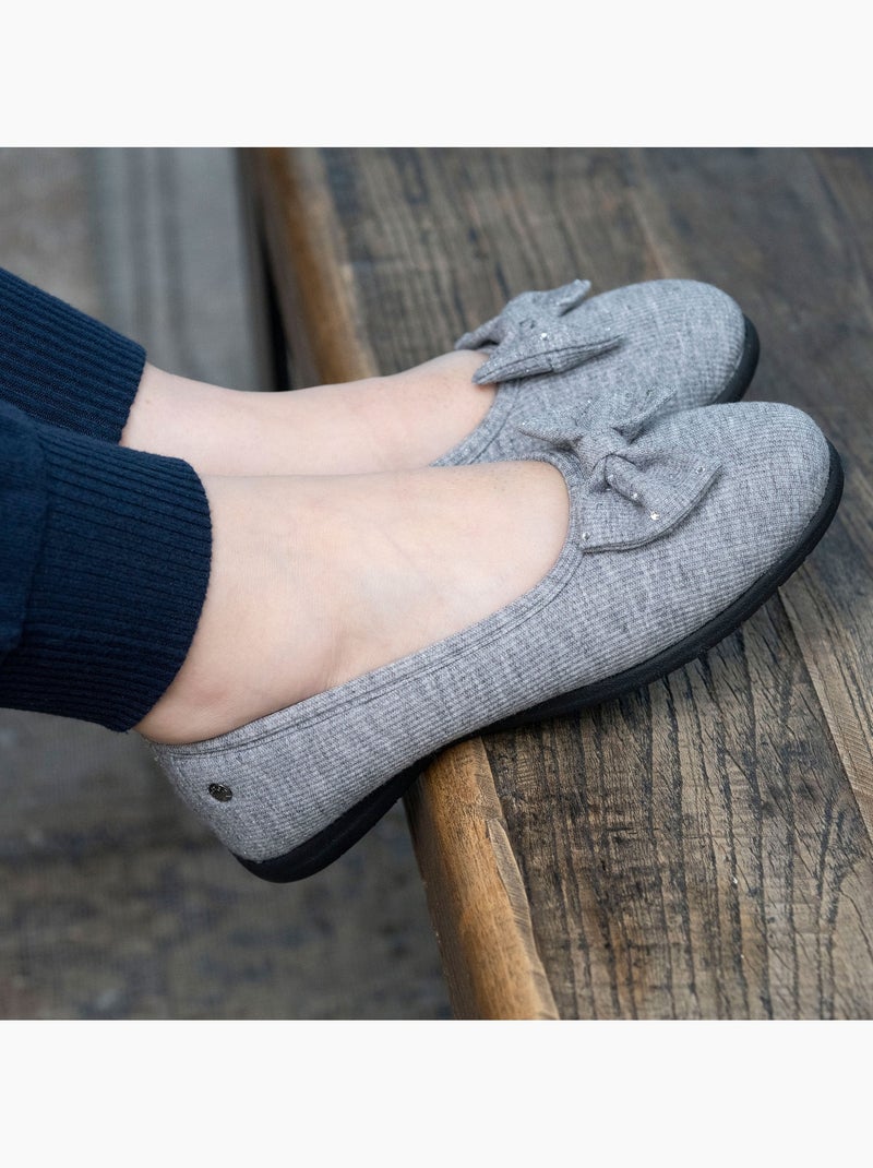 Chaussons ballerines souples, ultra confortables et légers, technologie everywear, femme Isotoner Gris - Kiabi