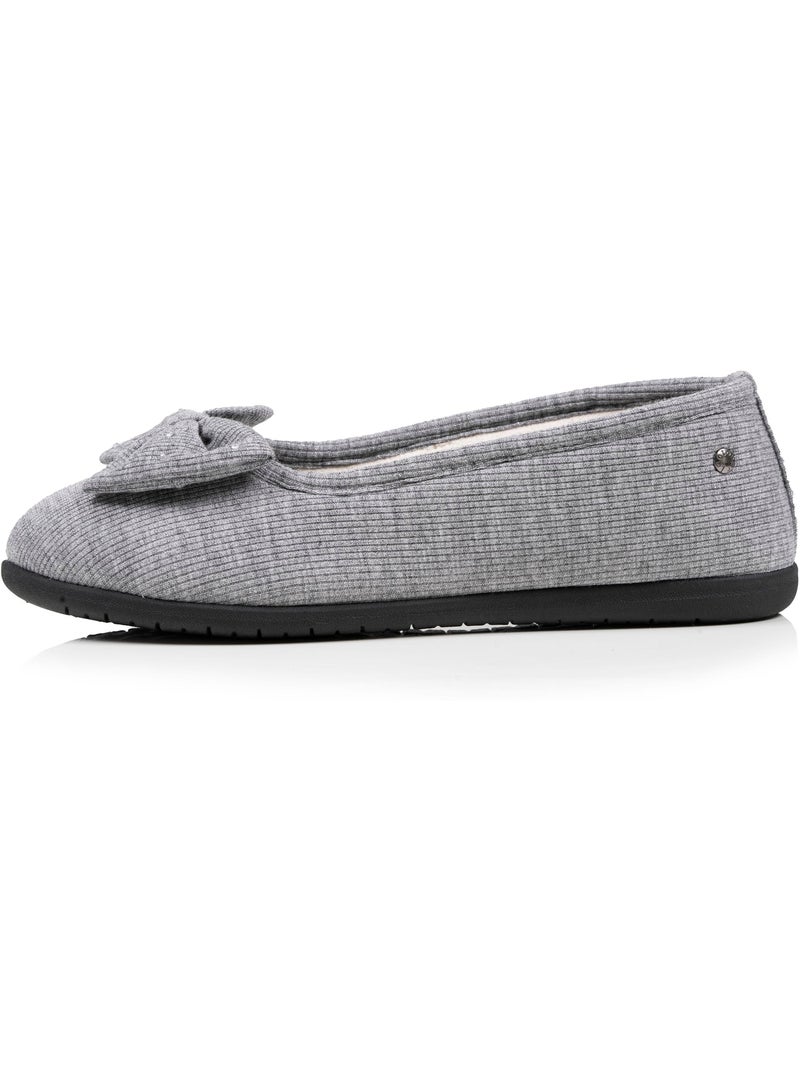 Chaussons ballerines souples, ultra confortables et légers, technologie everywear, femme Isotoner Gris - Kiabi