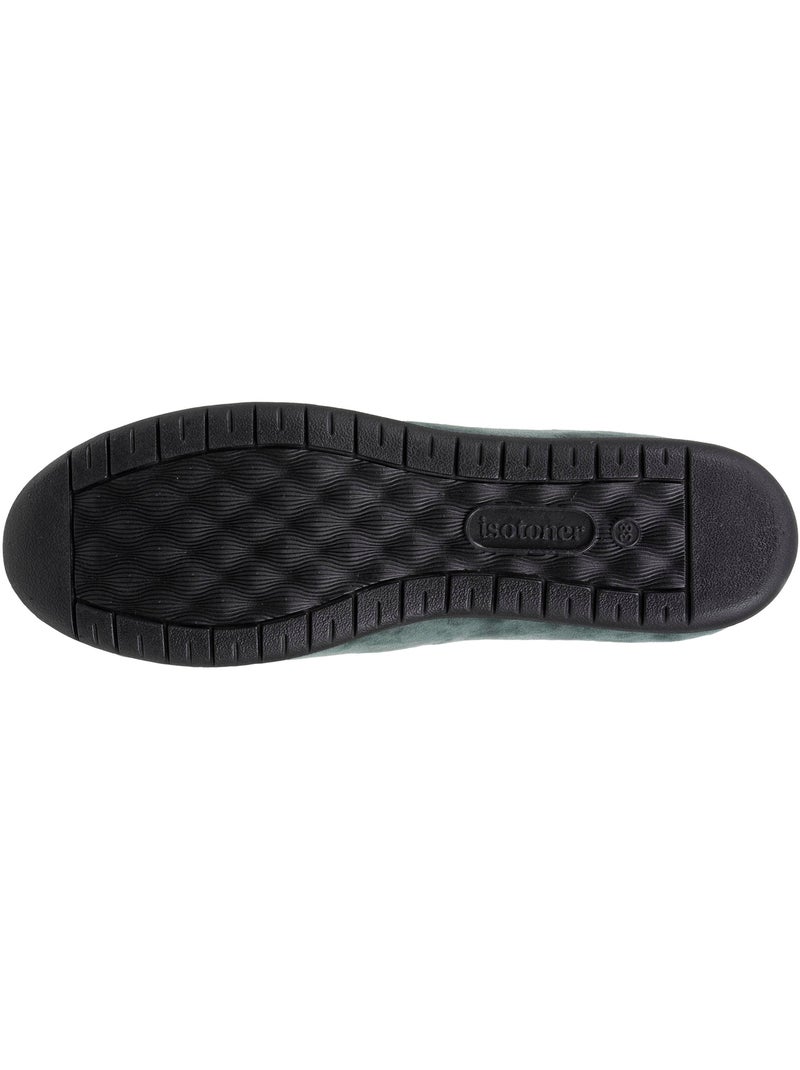 Chaussons ballerines souples, ultra confortables et légers, technologie everywear, femme Isotoner Vert Sauge - Kiabi