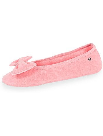 Chaussons ballerines ultra confortables, en coton biologique femme isotoner