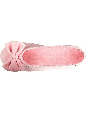 Chaussons ballerines ultra confortables, en coton biologique femme isotoner