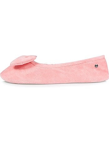 Chaussons ballerines ultra confortables, en coton biologique femme isotoner