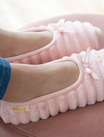 Chaussons ballerines ultra confortables et légères, semelle femme Isotoner