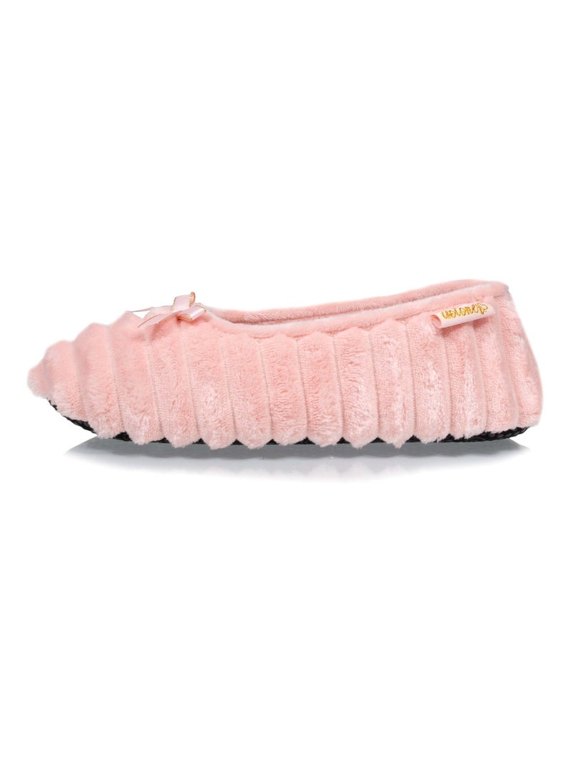 Chaussons ballerines ultra confortables et légères, semelle femme Isotoner Rose - Kiabi