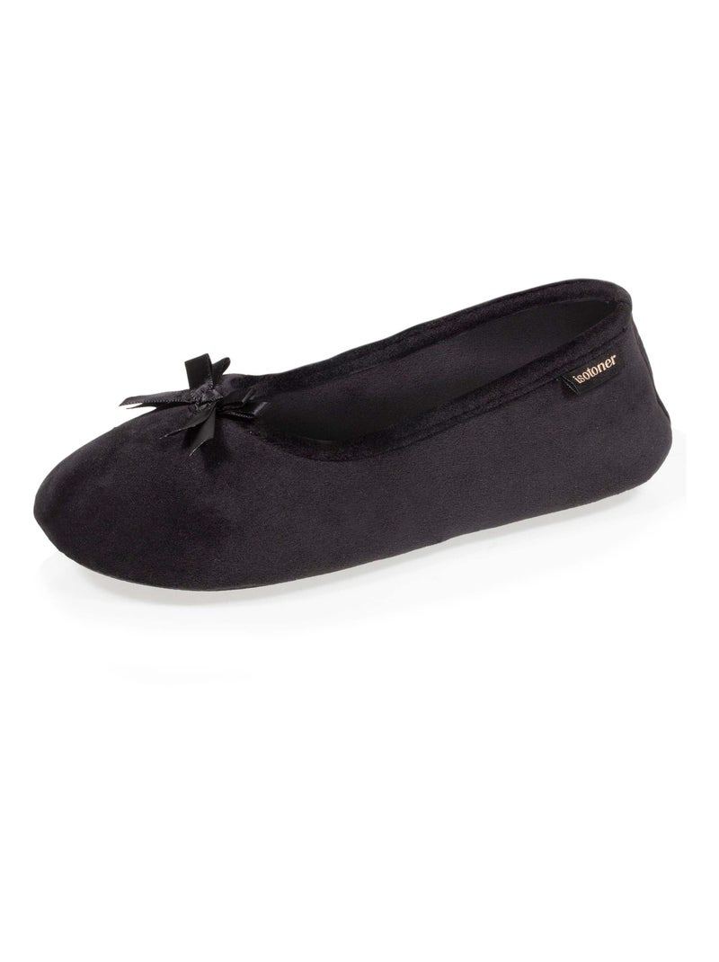 Chaussons Ballerines ultra confortables, faciles à enfiler Noir - Kiabi