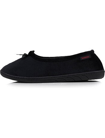 Chaussons ballerines ultra confortables semelle à mémoire de femme isotoner