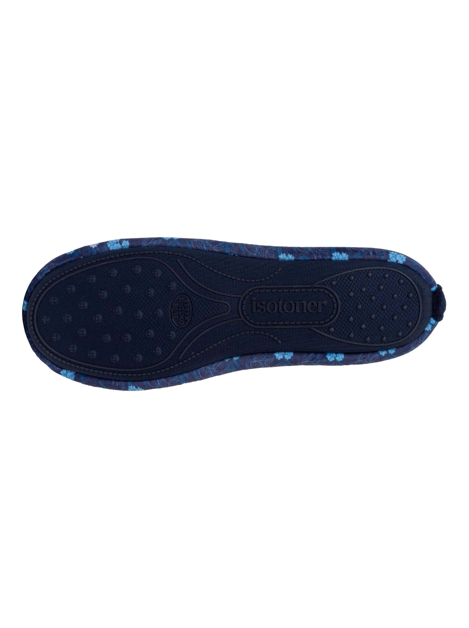 Chaussons Ballerines Isotoner Femme - Velours Doux, Semelle Mémoire De Forme, Confortables - Lavables En Machine, Taille 40 - 12