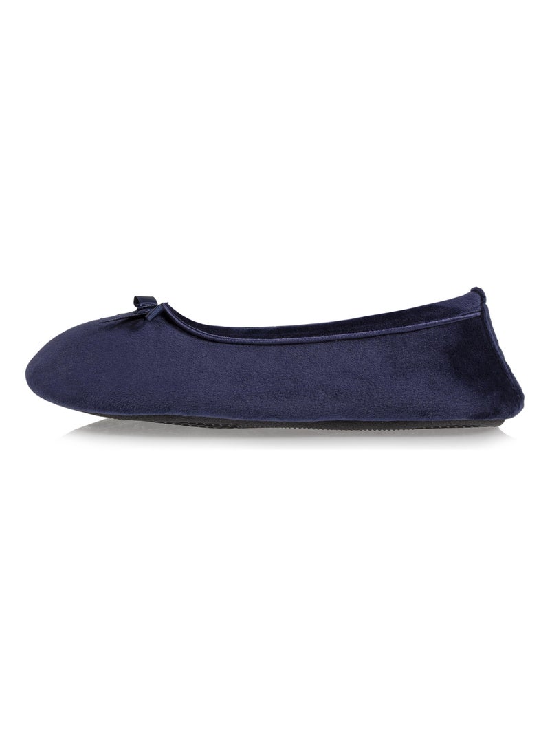 Chaussons Ballerines ultra confortables semelle à mémoire de forme Bleu marine - Kiabi