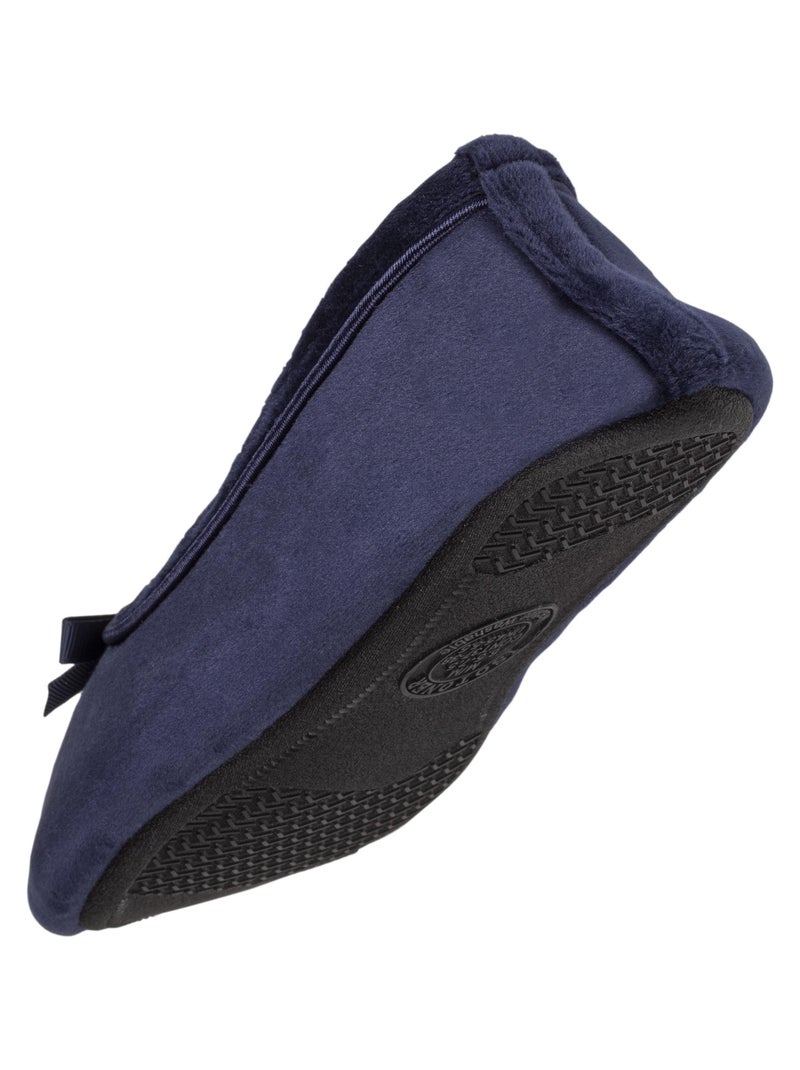 Chaussons Ballerines ultra confortables semelle à mémoire de forme Bleu marine - Kiabi