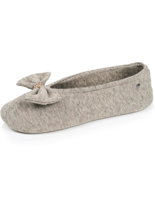 Chaussons ballerines ultra confortables, semelle en cuir, femme isotoner - Kiabi Chaussons ballerines ultra confortables, semelle en cuir, femme isotoner - Kiabi