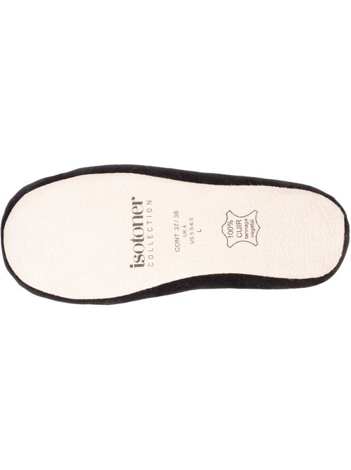 Chaussons ballerines ultra confortables, semelle en cuir, femme isotoner - Kiabi Chaussons ballerines ultra confortables, semelle en cuir, femme isotoner - Kiabi