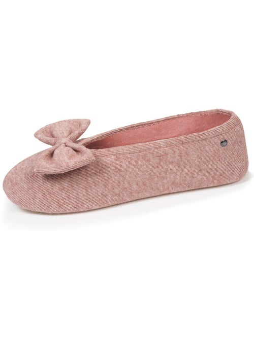 Chaussons ballerines ultra confortables, semelle en cuir, femme isotoner - Kiabi Chaussons ballerines ultra confortables, semelle en cuir, femme isotoner - Kiabi