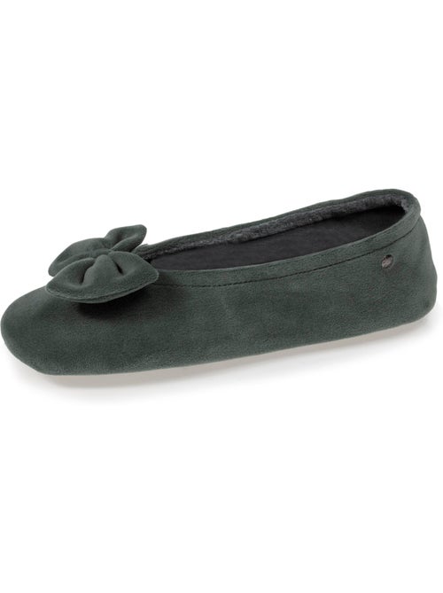 Chaussons ballerines ultra confortables, semelle en cuir, femme isotoner - Kiabi Chaussons ballerines ultra confortables, semelle en cuir, femme isotoner - Kiabi