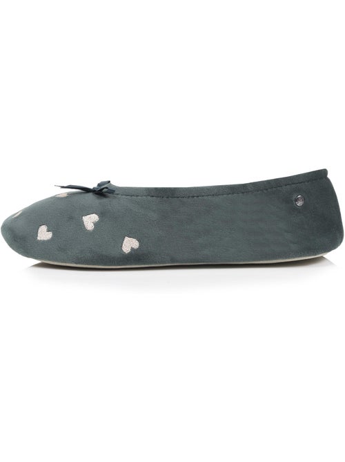 Chaussons ballerines ultra confortables, semelle en cuir, femme isotoner - Kiabi Chaussons ballerines ultra confortables, semelle en cuir, femme isotoner - Kiabi