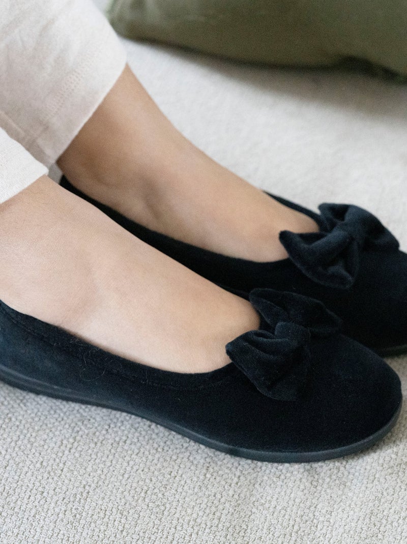 Chaussons ballerines ultra confortables technologie everywear™, femme Isotoner Noir - Kiabi