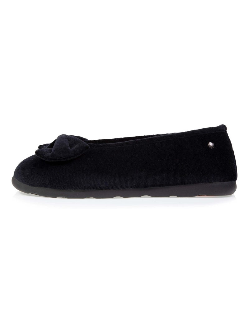 Chaussons ballerines ultra confortables technologie everywear™, femme Isotoner Noir - Kiabi
