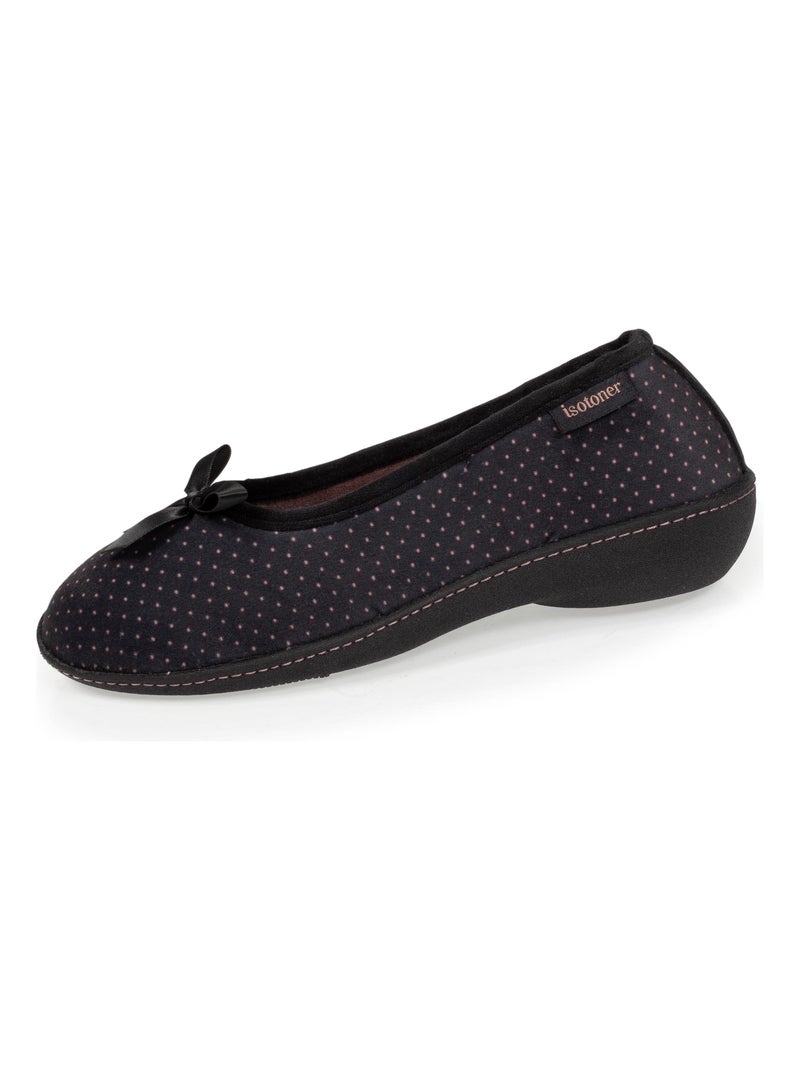 Chaussons ballerines ultra doux, ultra confort talon de 3,8 cm femme Isotoner Multicolore - Kiabi