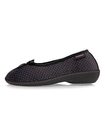 Chaussons ballerines ultra doux, ultra confort talon de 3,8 femme Isotoner
