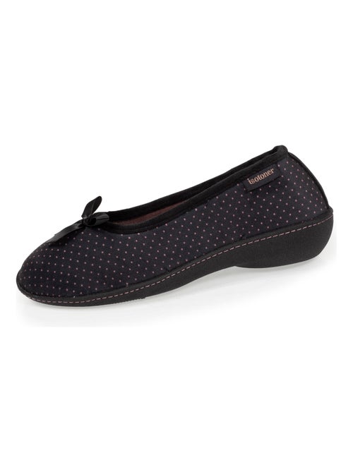 Chaussons ballerines ultra doux, ultra confort talon de 3,8 femme Isotoner - Kiabi