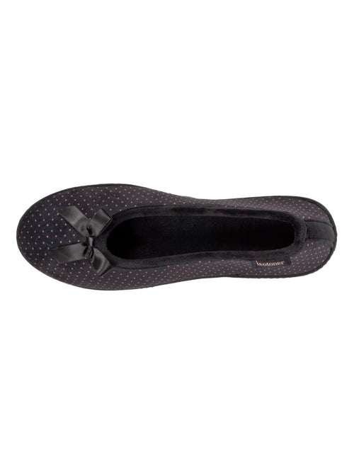 Chaussons ballerines ultra doux, ultra confort talon de 3,8 femme Isotoner - Kiabi