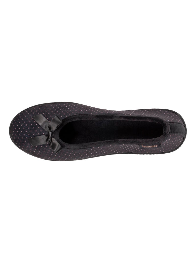 Chaussons ballerines ultra doux, ultra confort talon de 3,8 femme Isotoner Multicolore - Kiabi