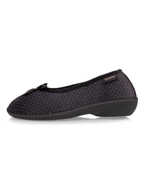 Chaussons ballerines ultra doux, ultra confort talon de 3,8 femme Isotoner - Kiabi