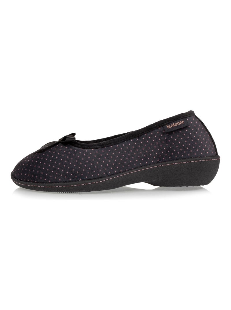 Chaussons ballerines ultra doux, ultra confort talon de 3,8 femme Isotoner Multicolore - Kiabi