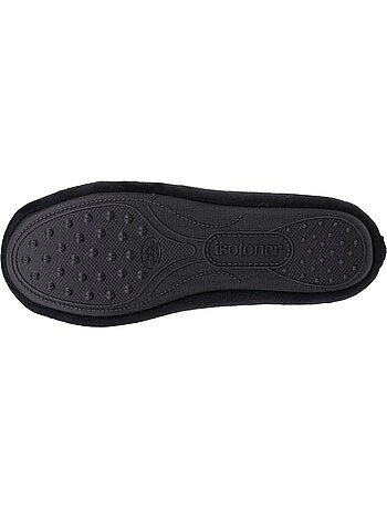 Chaussons ballerines velours semelle ultra souple mousse à femme Isotoner
