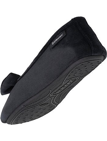 Chaussons ballerines velours semelle ultra souple mousse à femme Isotoner
